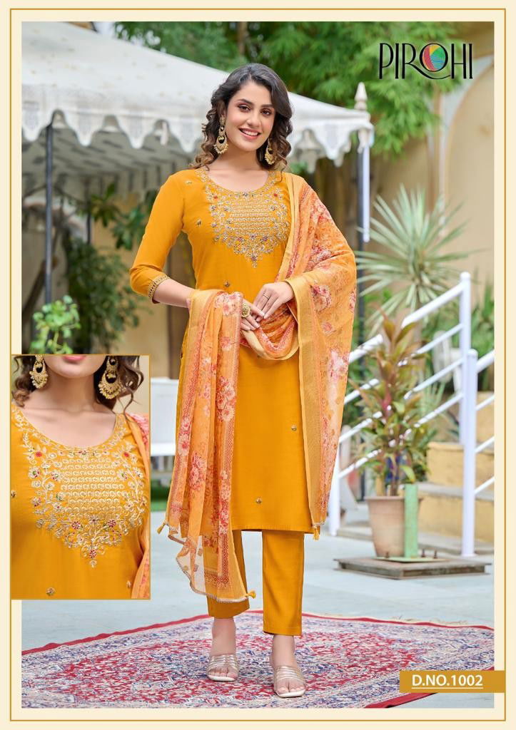 Pirohi Dilkash Vol 1 Designer Readymade Suits Catalog
